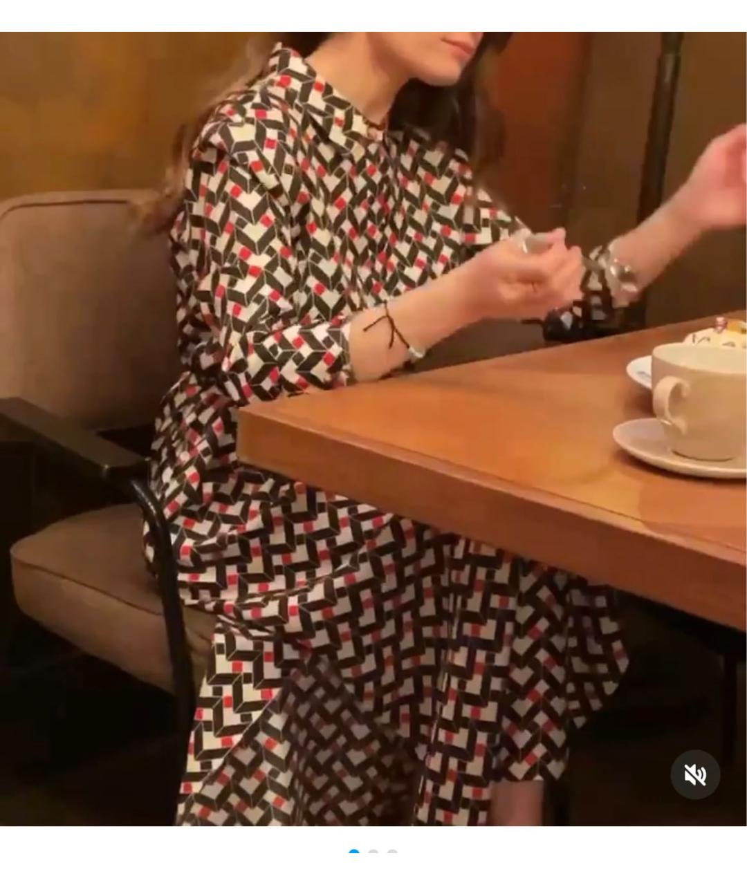 'S MAX MARA Красное атласное повседневное платье, фото 4