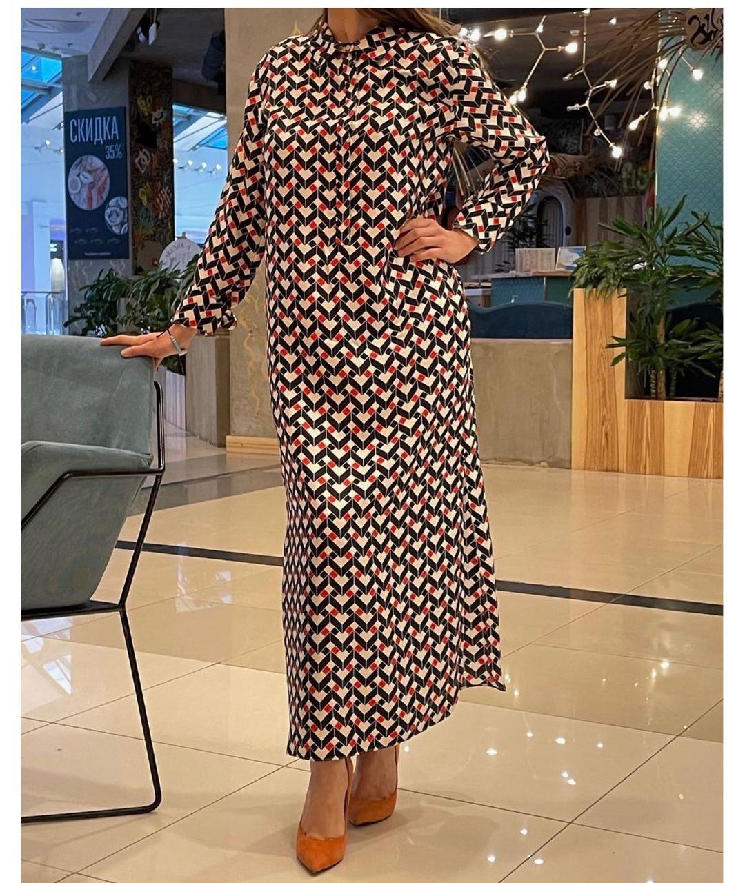 'S MAX MARA Красное атласное повседневное платье, фото 3