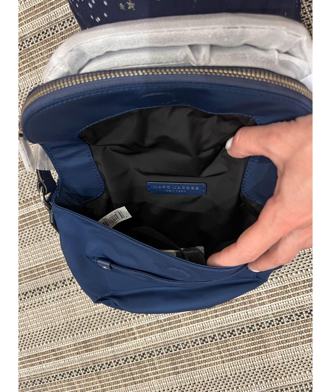 MARC JACOBS Синяя тканевая сумка через плечо, фото 4