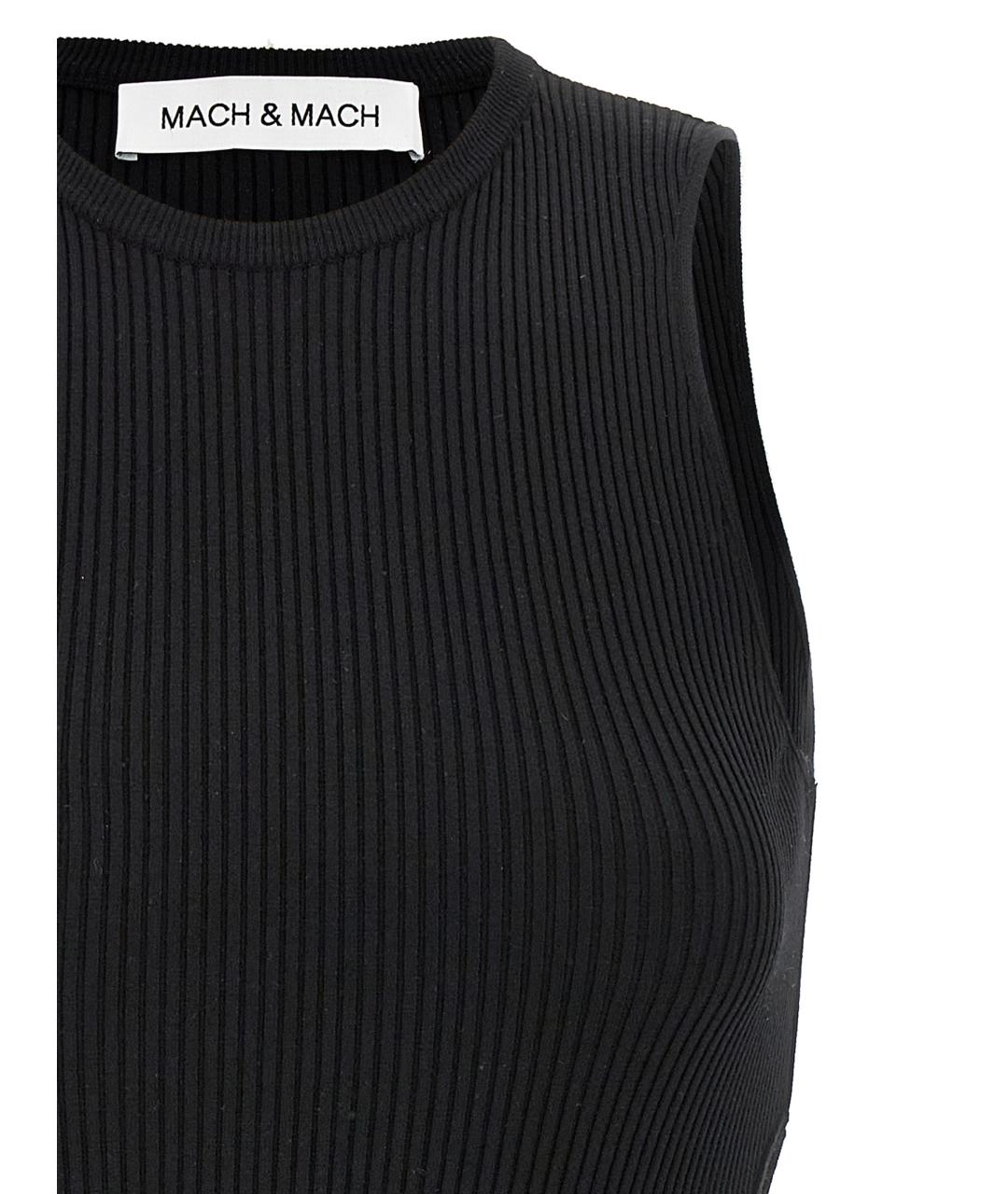 MACH&MACH Черное вискозное коктейльное платье, фото 3