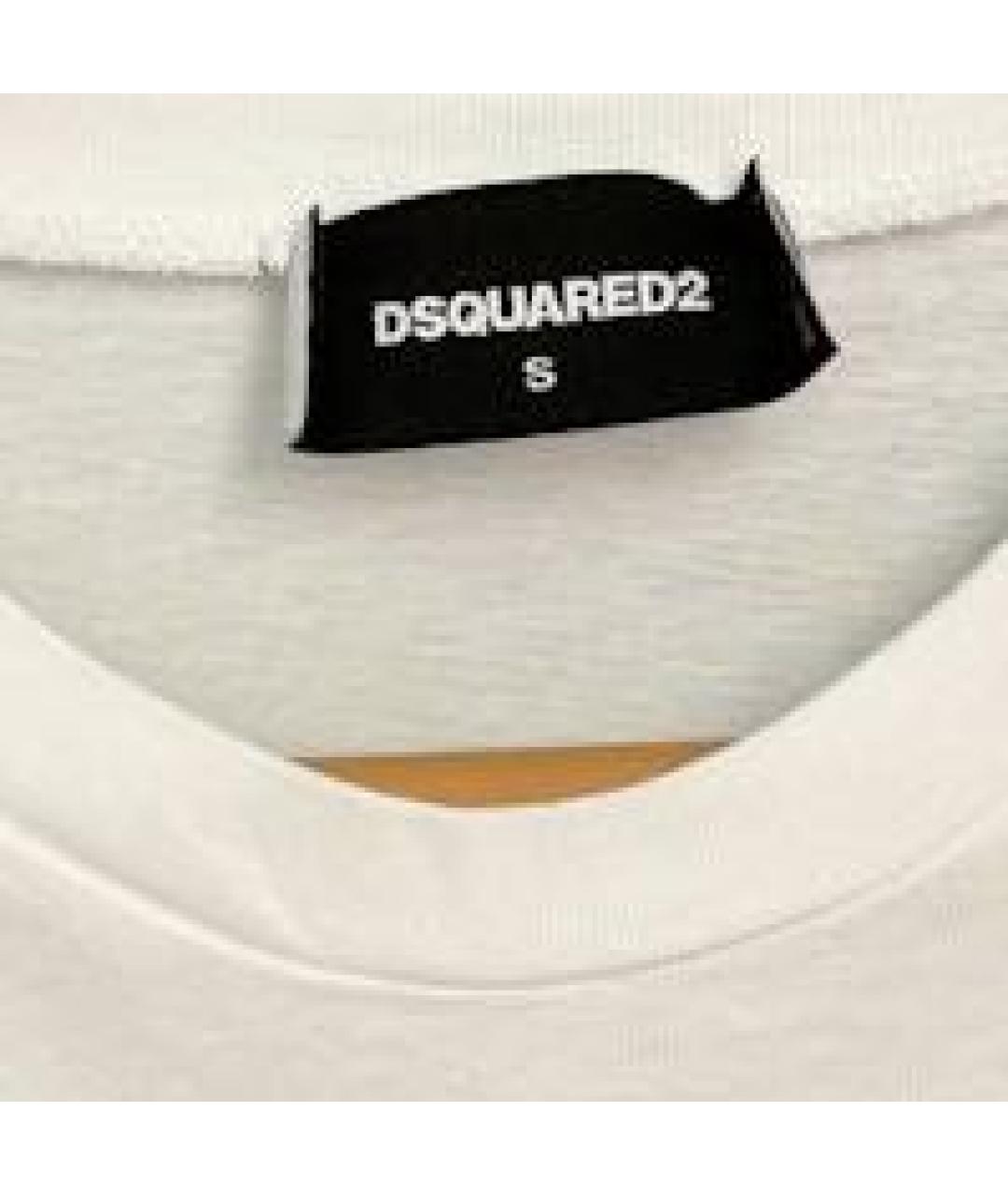 DSQUARED2 Белая футболка, фото 4