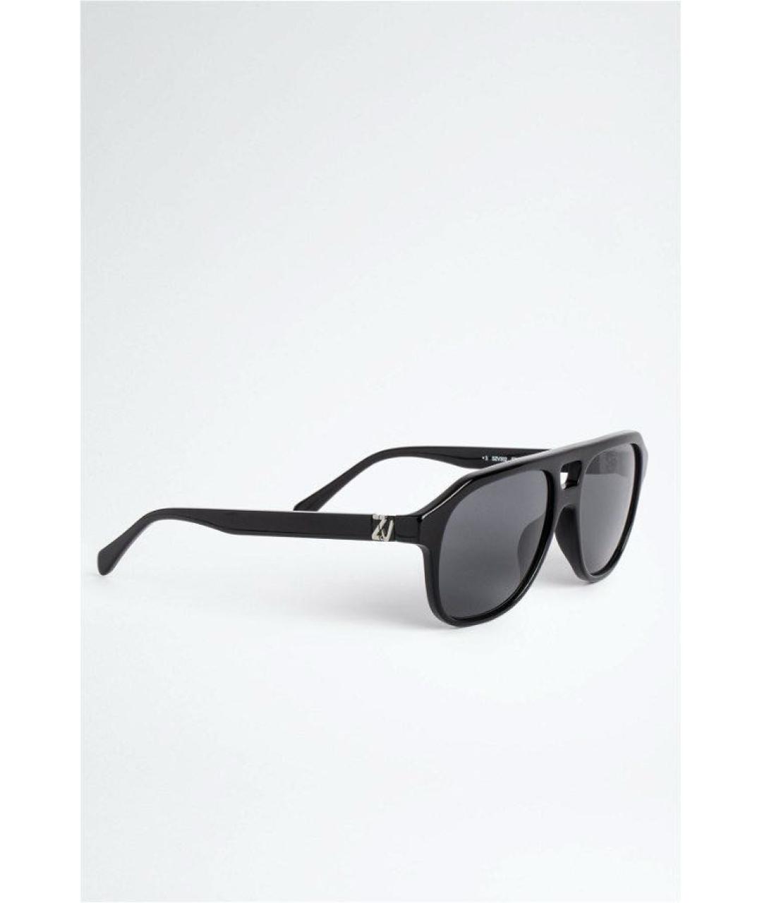 ZADIG & VOLTAIRE Черные пластиковые солнцезащитные очки, фото 4