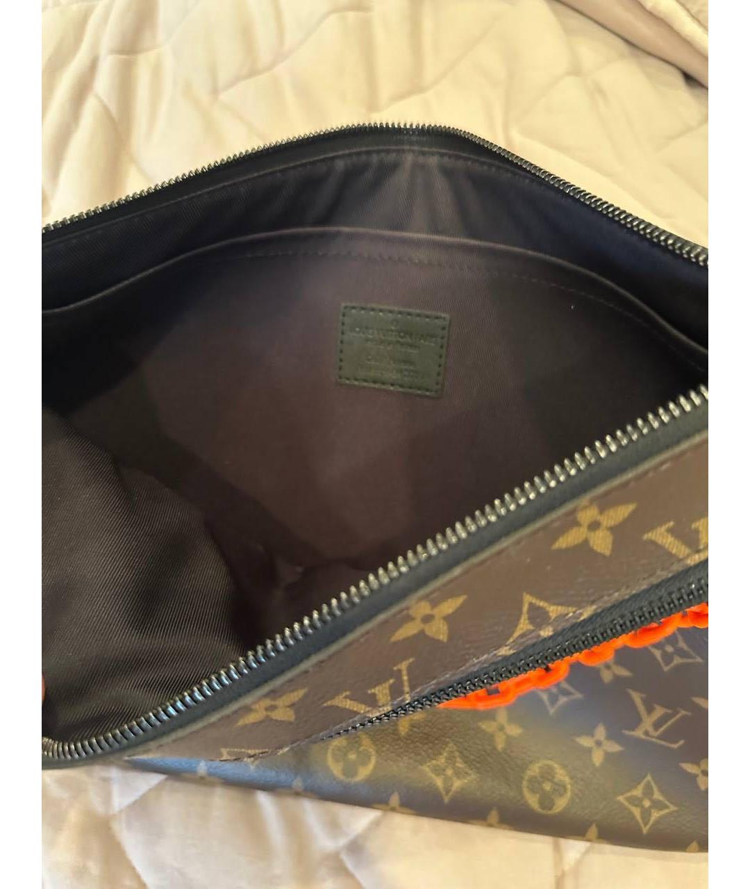 LOUIS VUITTON PRE-OWNED Коричневая барсетка, фото 4