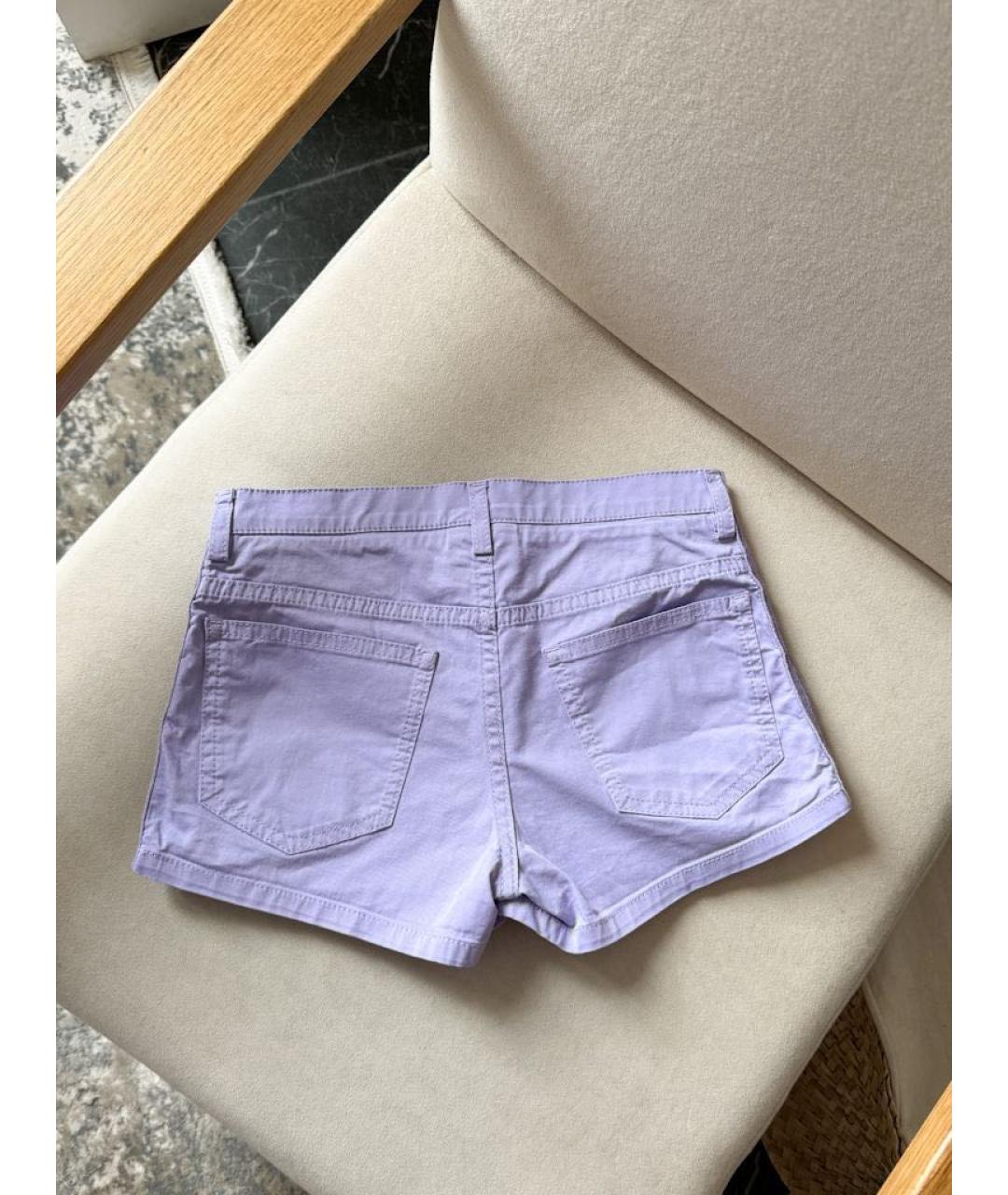 FENDI Фиолетовые хлопковые брюки и шорты, фото 2