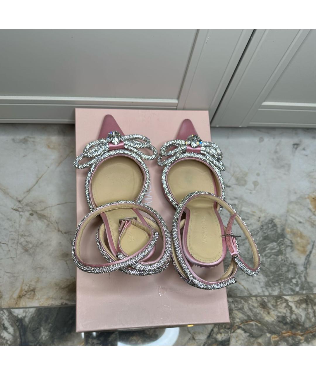 MACH&MACH Розовые текстильные туфли, фото 3