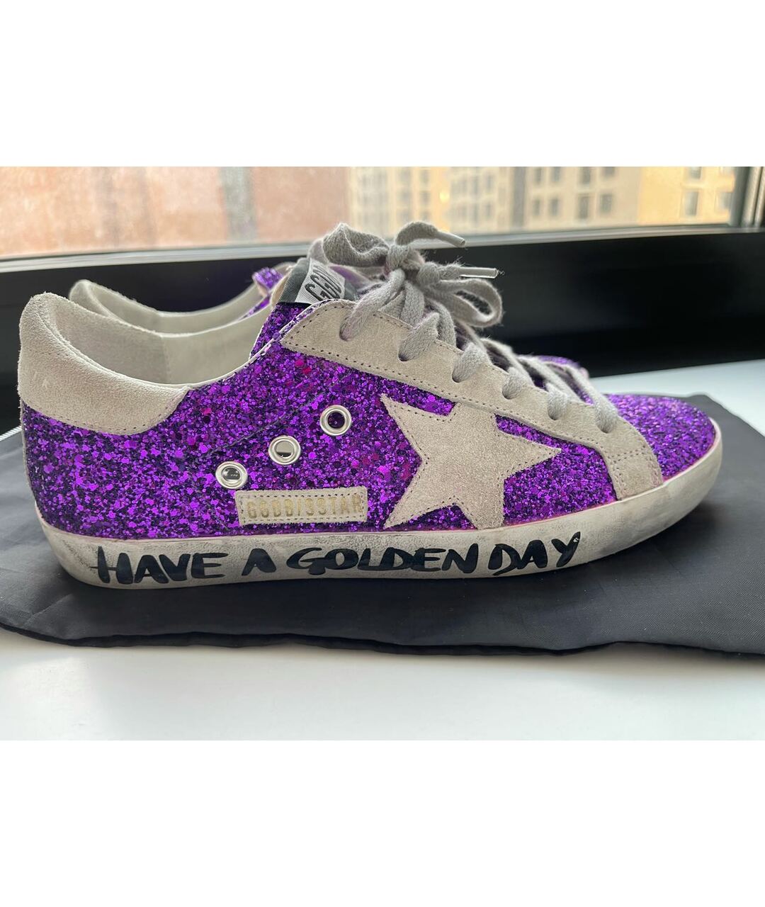 GOLDEN GOOSE DELUXE BRAND Фиолетовые кроссовки, фото 9