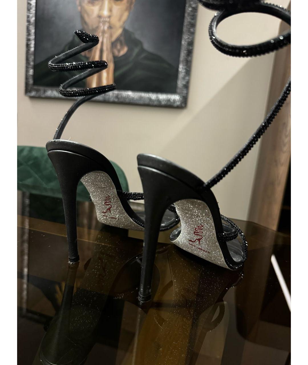 RENE CAOVILLA Черные кожаные туфли, фото 4