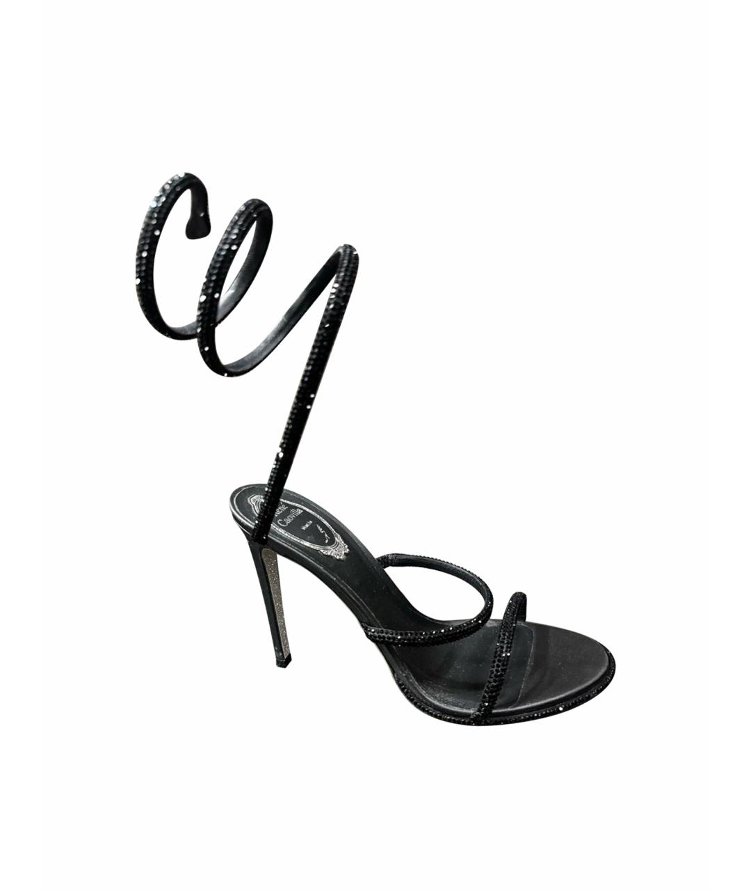 RENE CAOVILLA Черные кожаные туфли, фото 1
