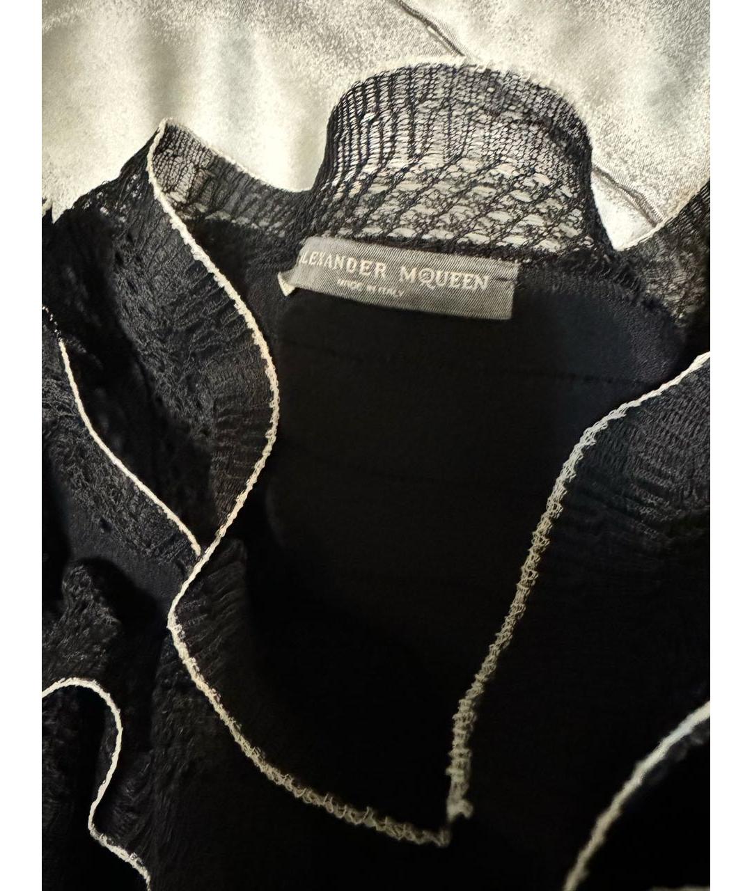 ALEXANDER MCQUEEN Черный кружевной костюм с юбками, фото 4