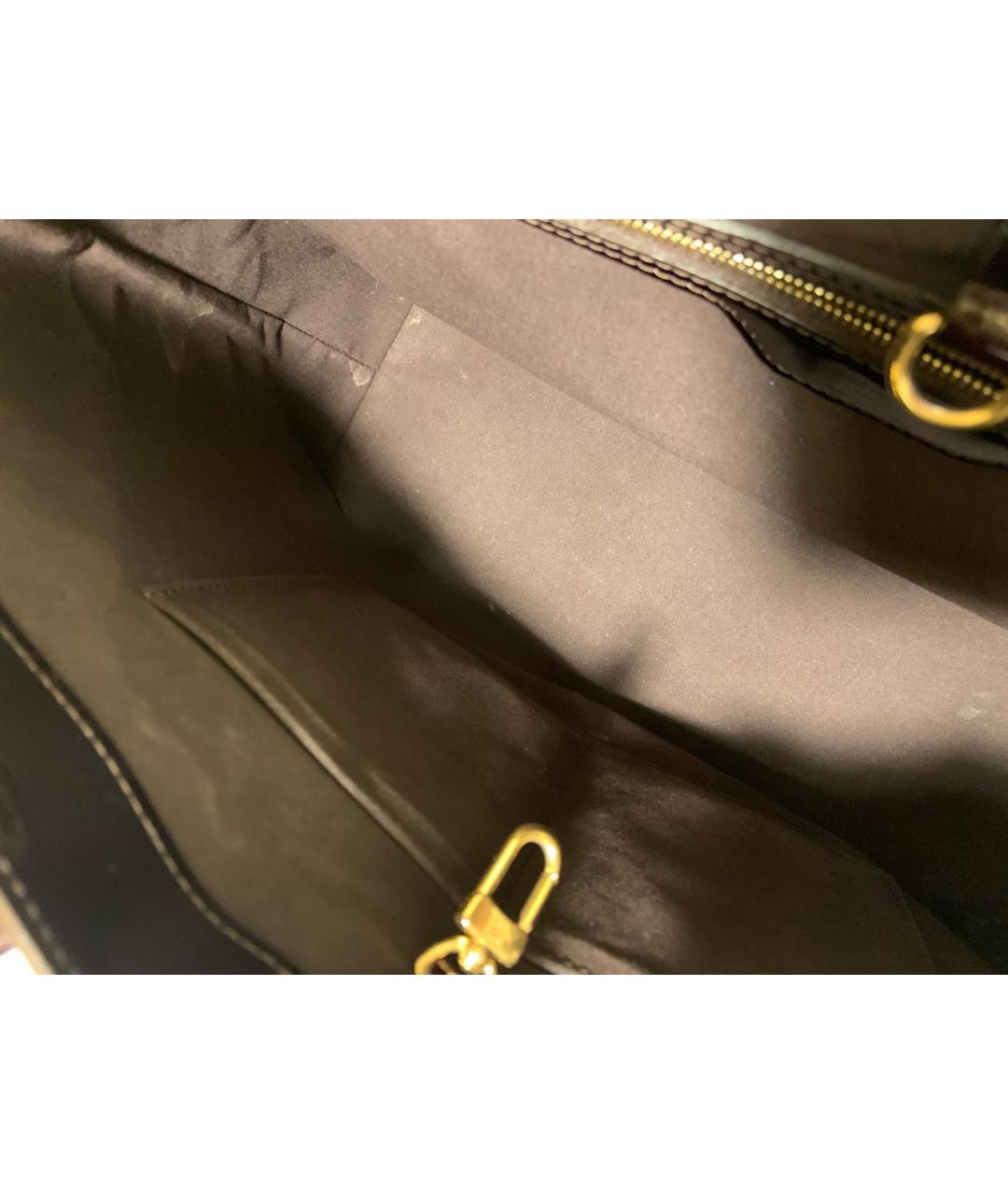 LOUIS VUITTON PRE-OWNED Бордовая сумка тоут из лакированной кожи, фото 8