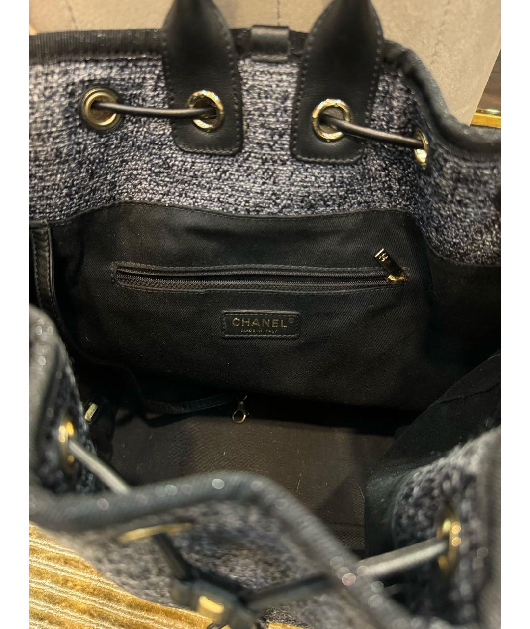 CHANEL PRE-OWNED Серый рюкзак, фото 4