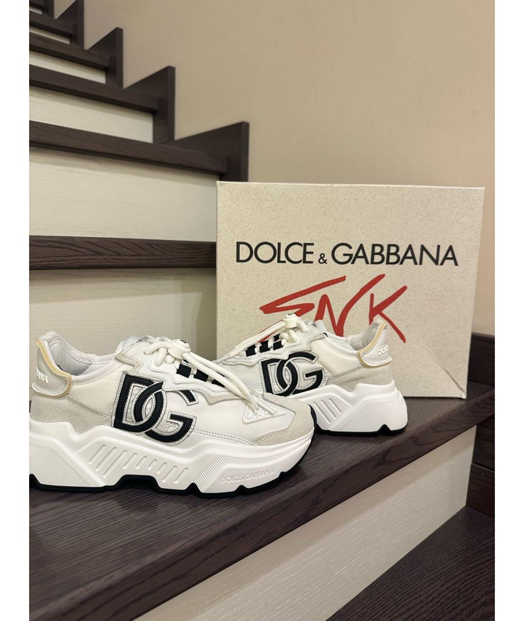 DOLCE&GABBANA Белые кроссовки, фото 6