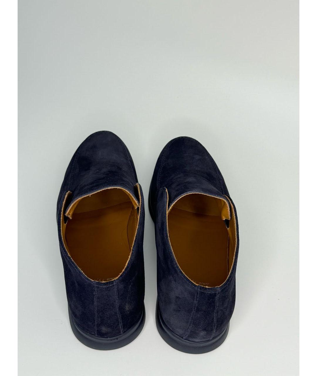 DOUCAL'S Темно-синие замшевые низкие ботинки, фото 3
