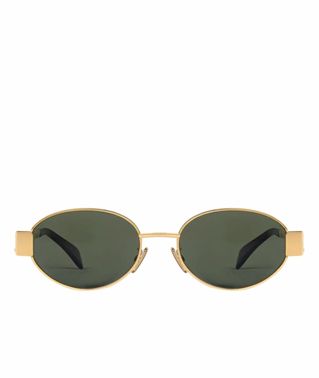 CELINE PRE-OWNED Золотые солнцезащитные очки, фото 1