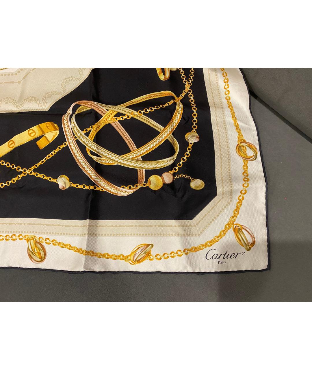 CARTIER Мульти шелковый платок, фото 4