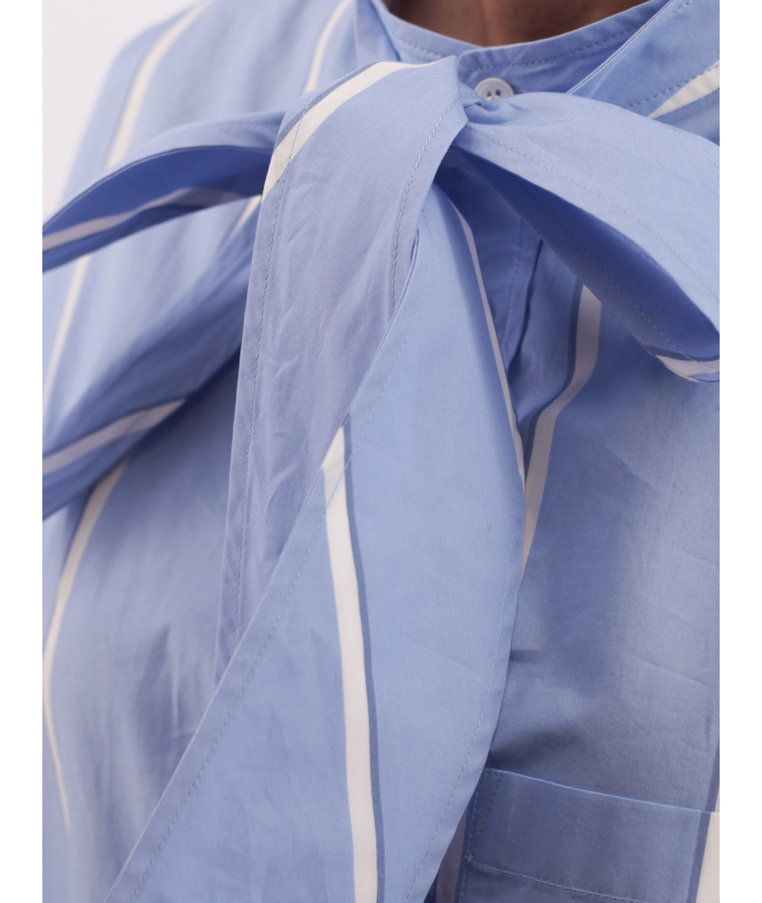 BALENCIAGA Голубая хлопковая рубашка, фото 4