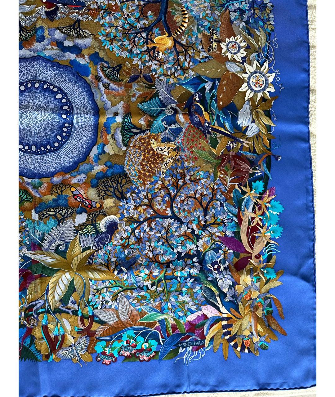 HERMES PRE-OWNED Синий шелковый платок, фото 7