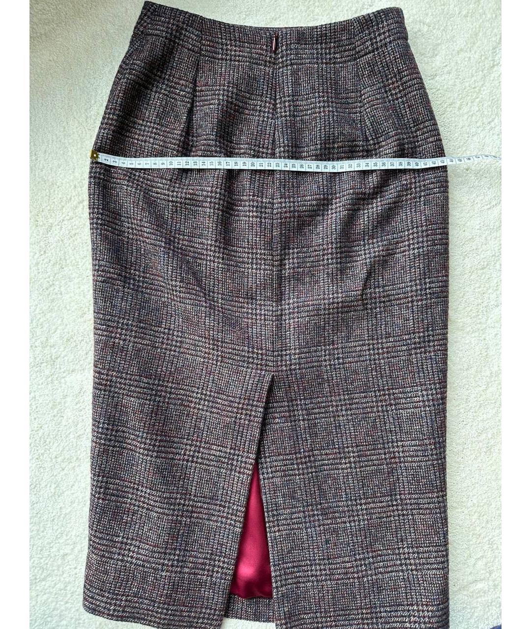 KITON Бордовый костюм с юбками, фото 5