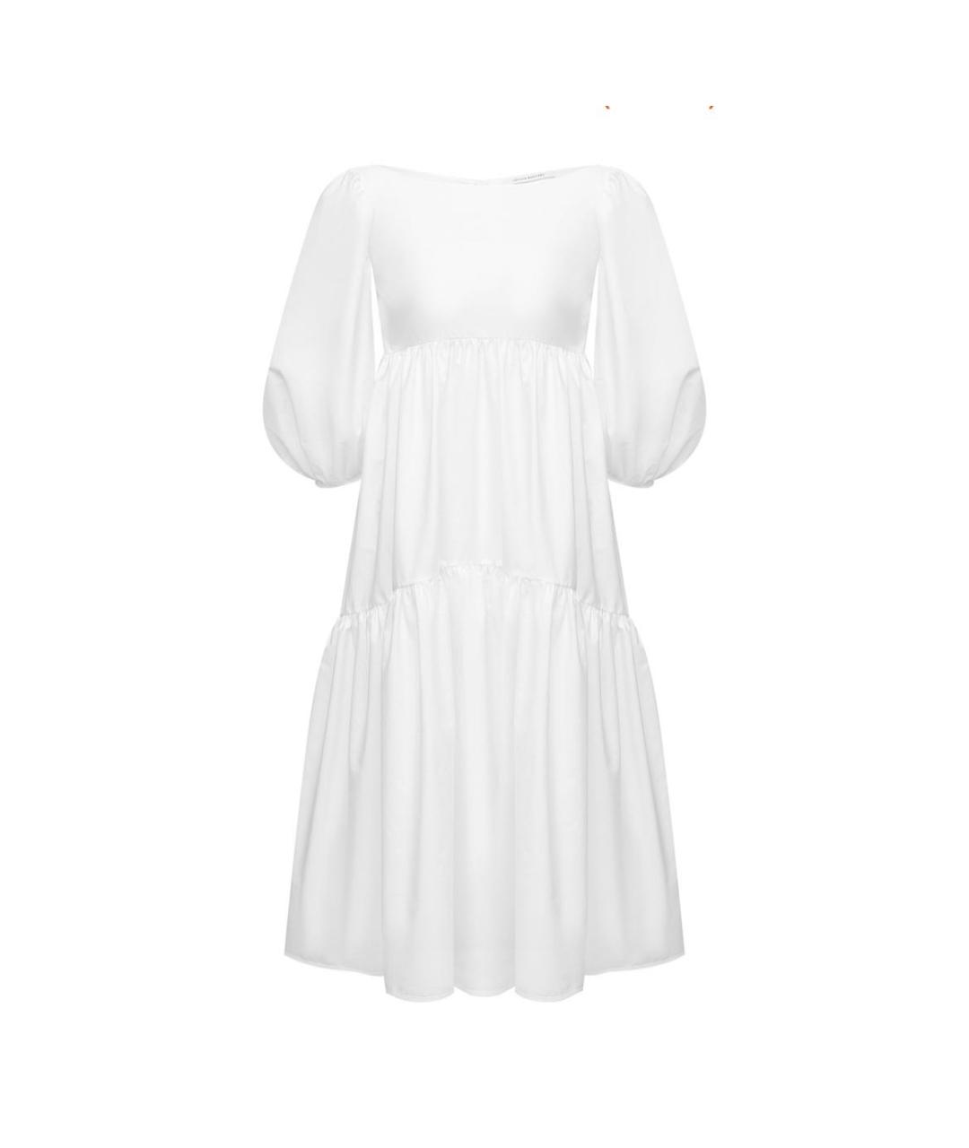 CECILIE BAHNSEN Белое хлопковое повседневное платье, фото 1