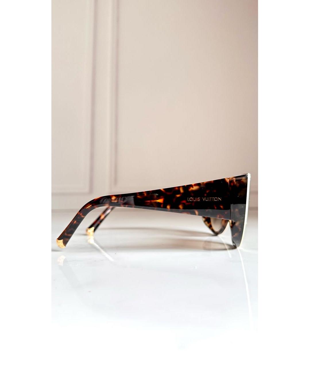 LOUIS VUITTON PRE-OWNED Коричневые солнцезащитные очки, фото 2