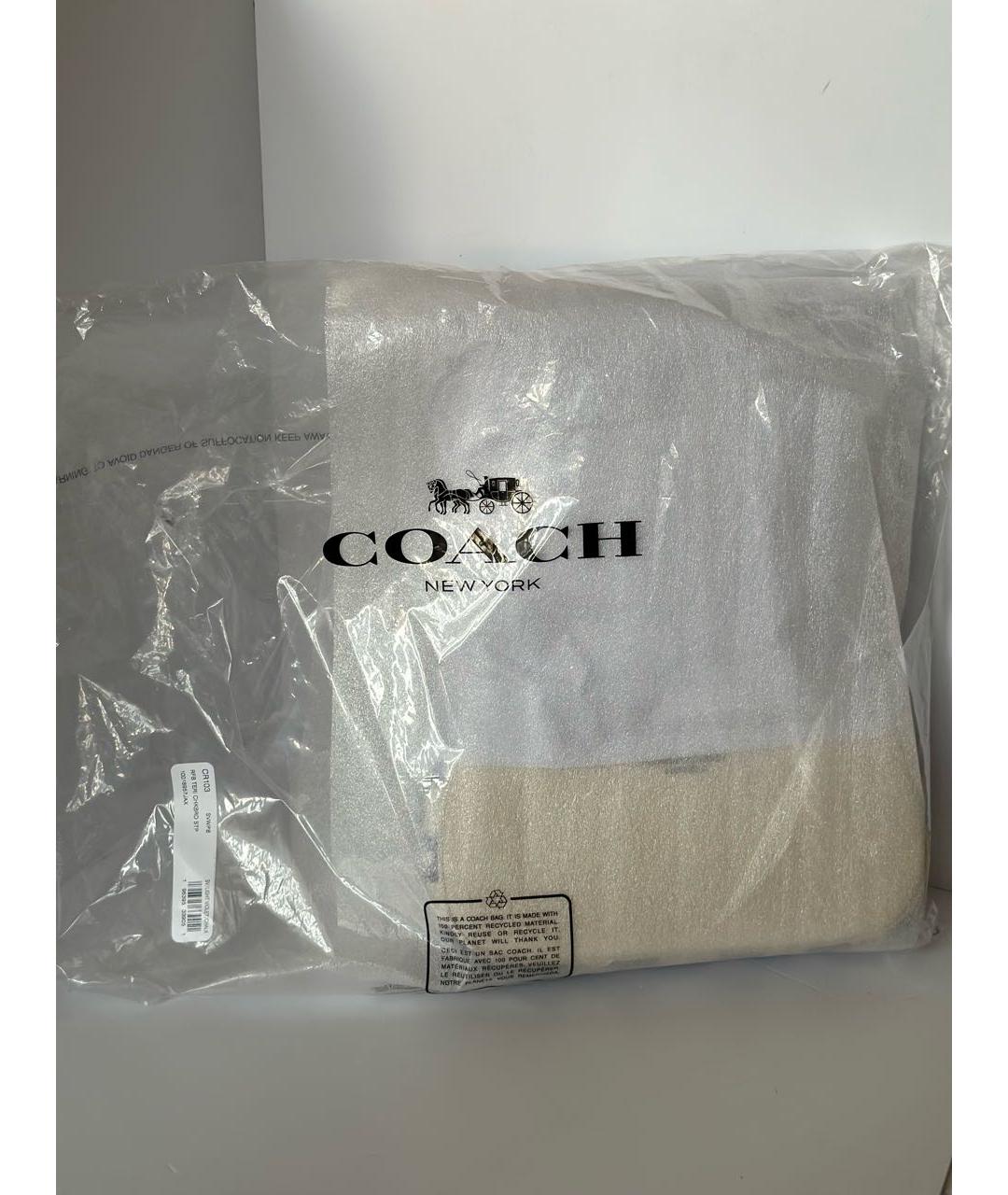 COACH Кожаная сумка с короткими ручками, фото 8