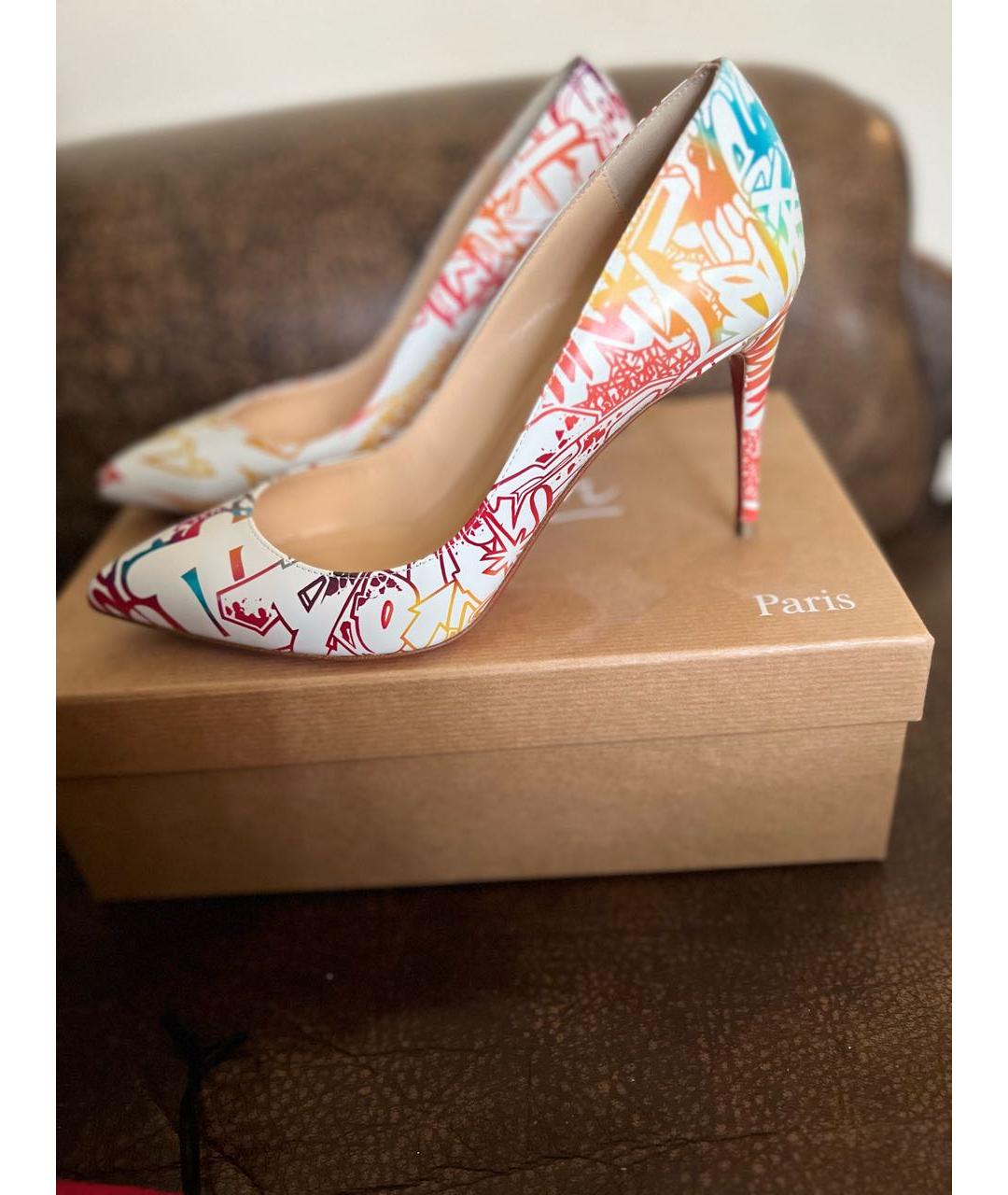 CHRISTIAN LOUBOUTIN Мульти кожаные туфли, фото 5