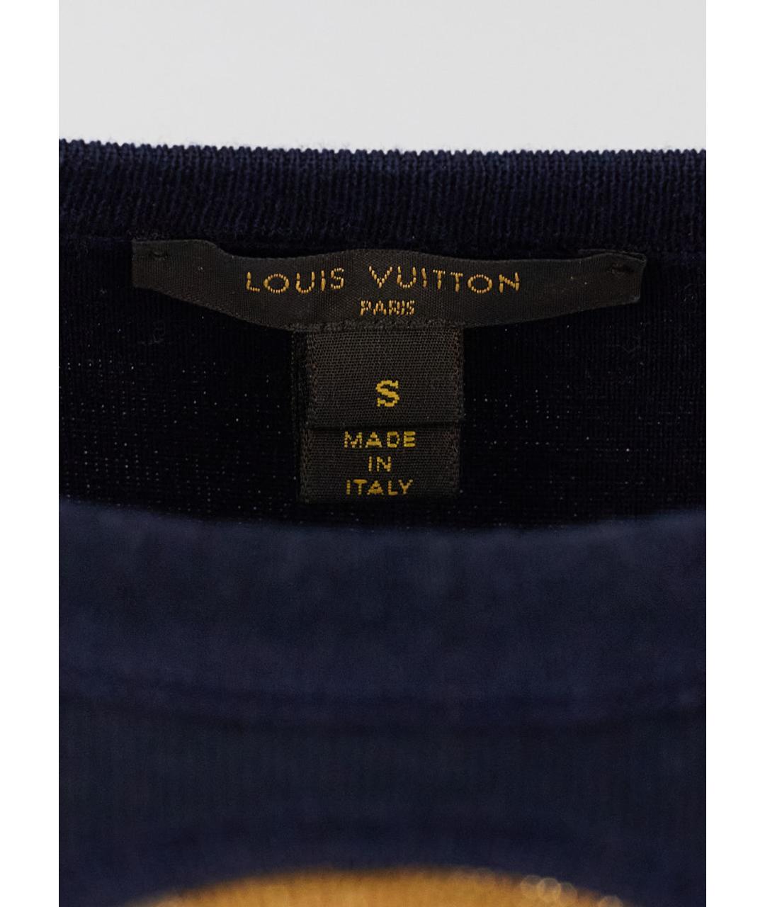 LOUIS VUITTON PRE-OWNED Темно-синий шерстяной джемпер / свитер, фото 3
