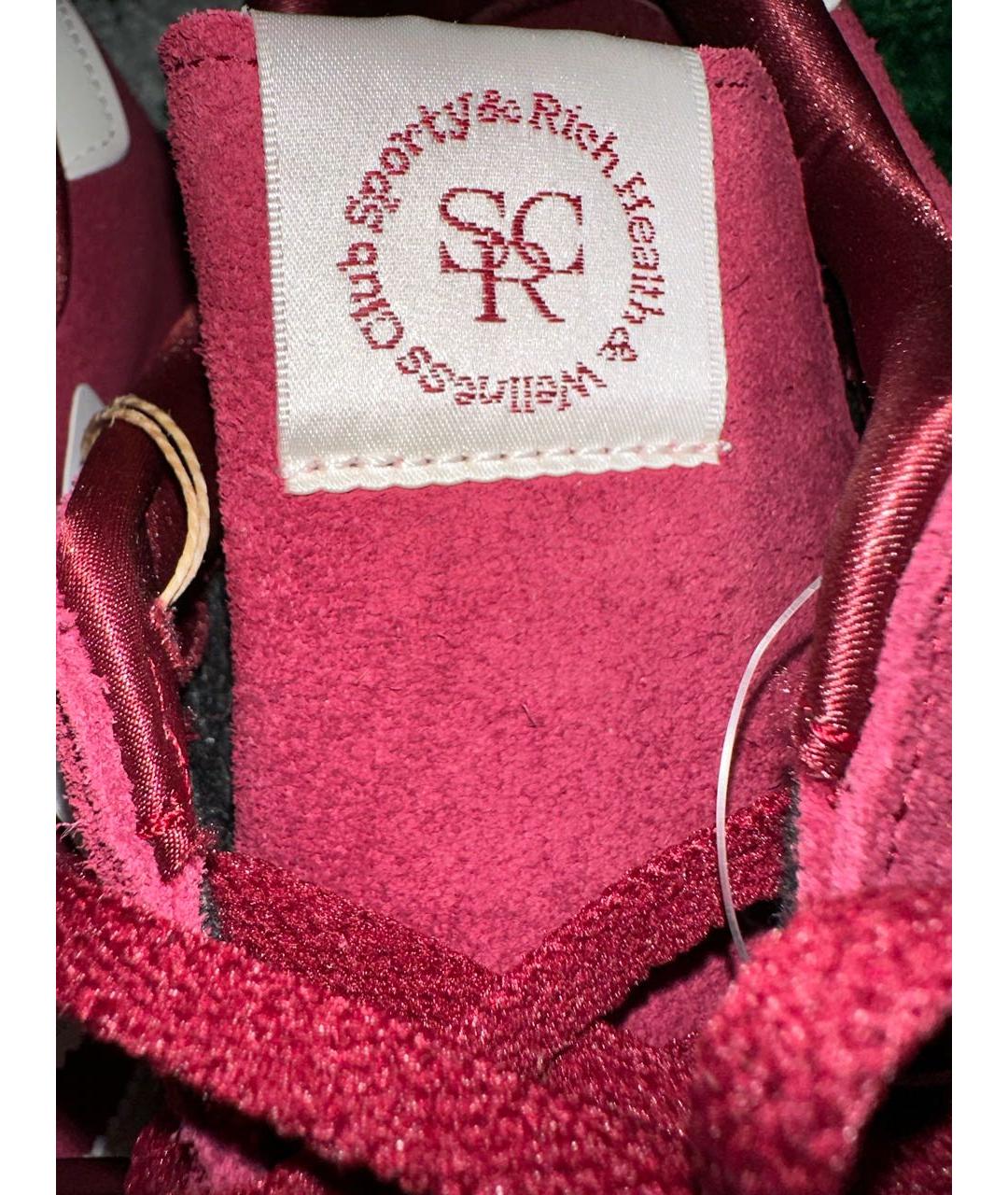 SPORTY AND RICH Розовые замшевые низкие кроссовки / кеды, фото 8