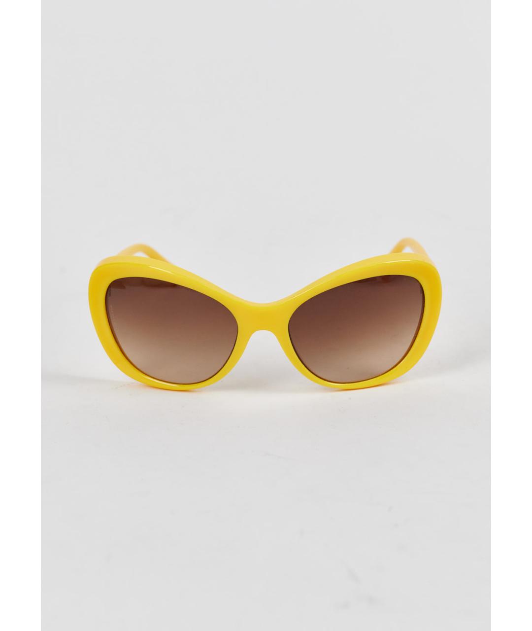 DOLCE&GABBANA Желтые пластиковые солнцезащитные очки, фото 6