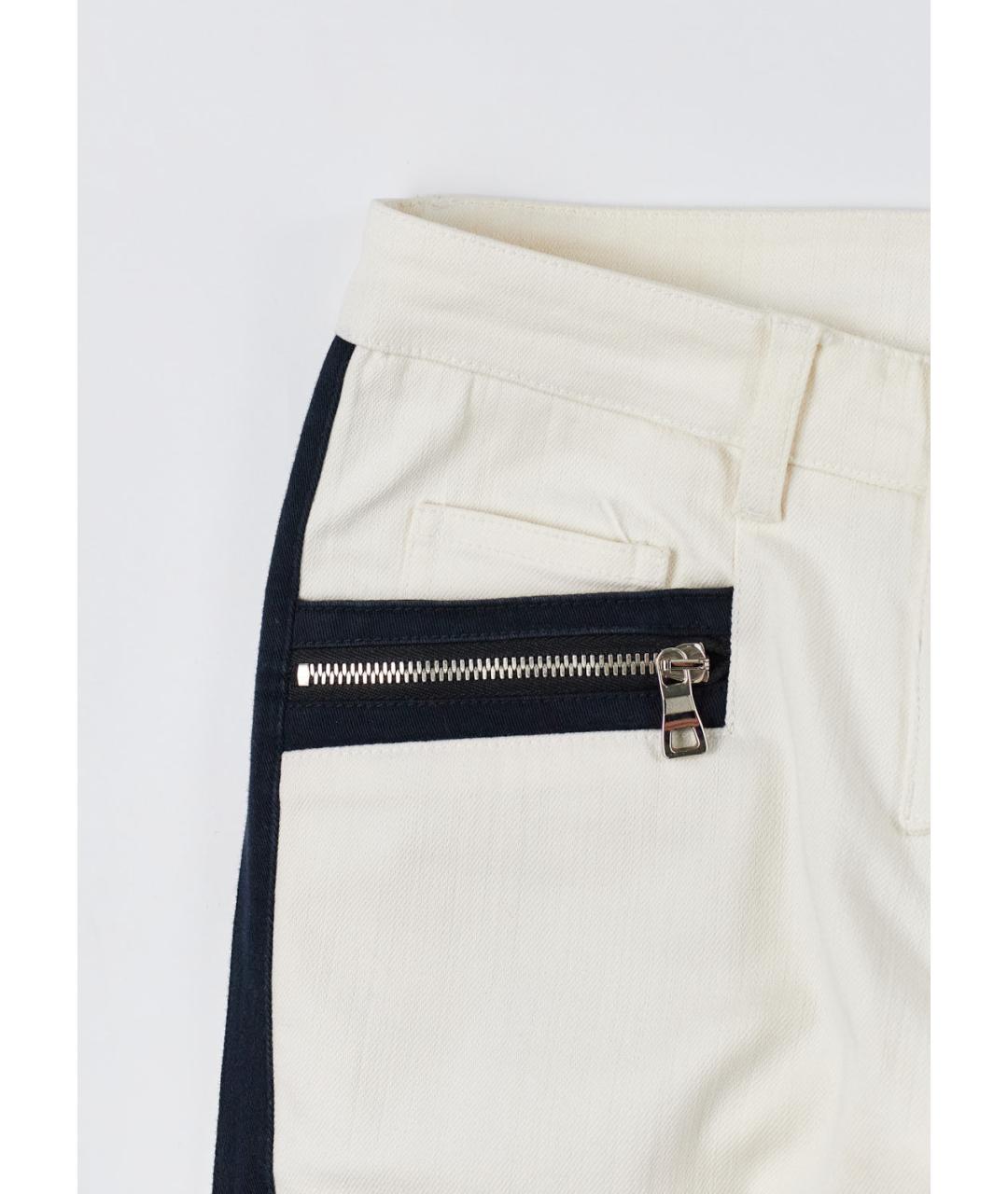 BALMAIN Белые хлопко-эластановые прямые джинсы, фото 4