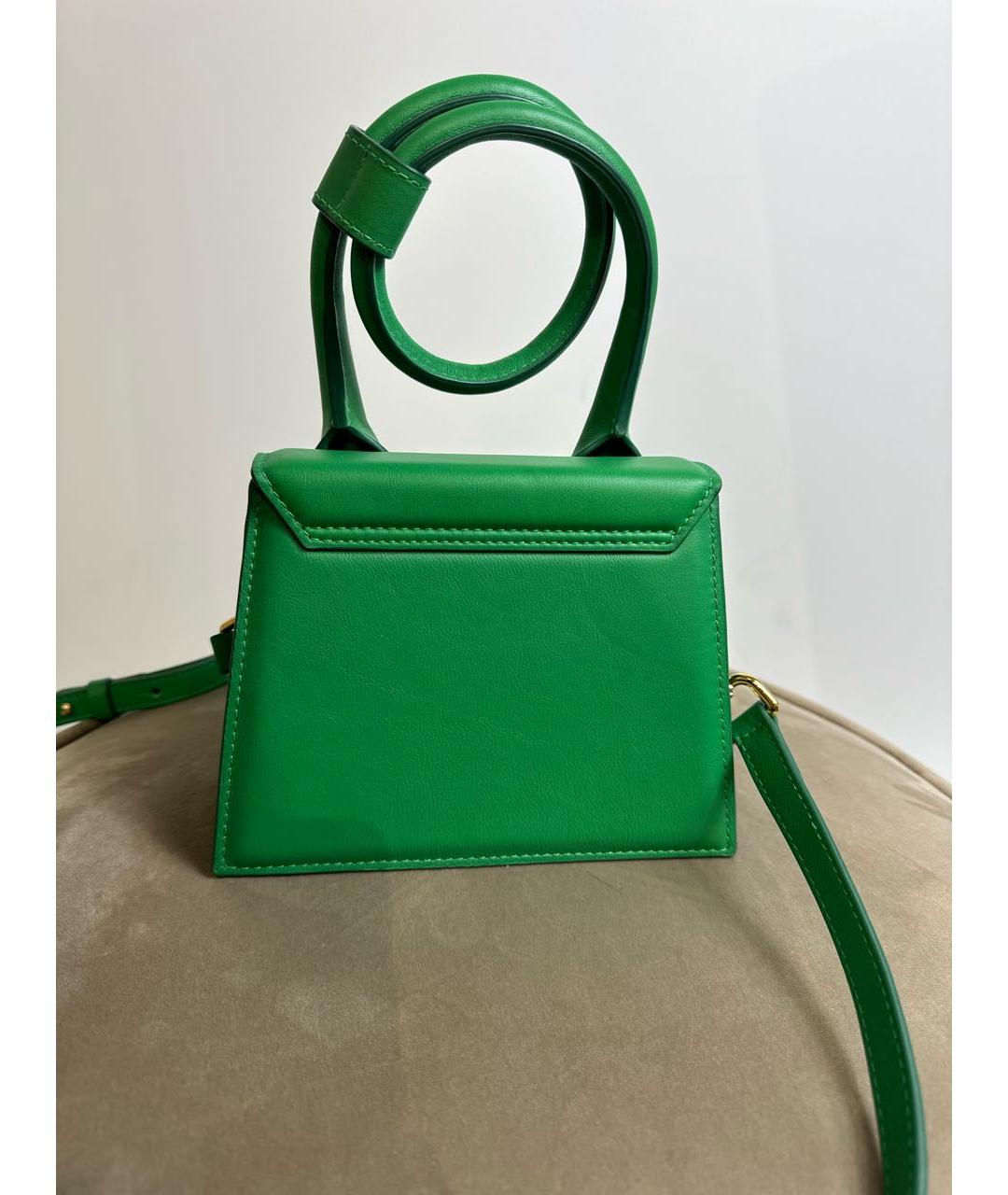 JACQUEMUS Зеленая сумка с короткими ручками, фото 3