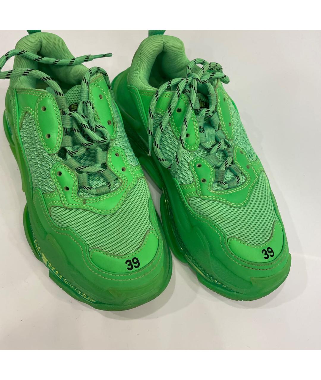 BALENCIAGA Зеленые кроссовки, фото 2
