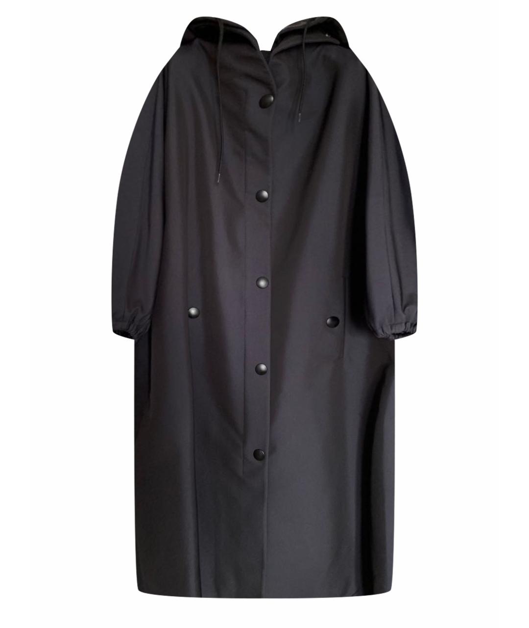 PRADA Темно-синее полиамидовое пальто, фото 1