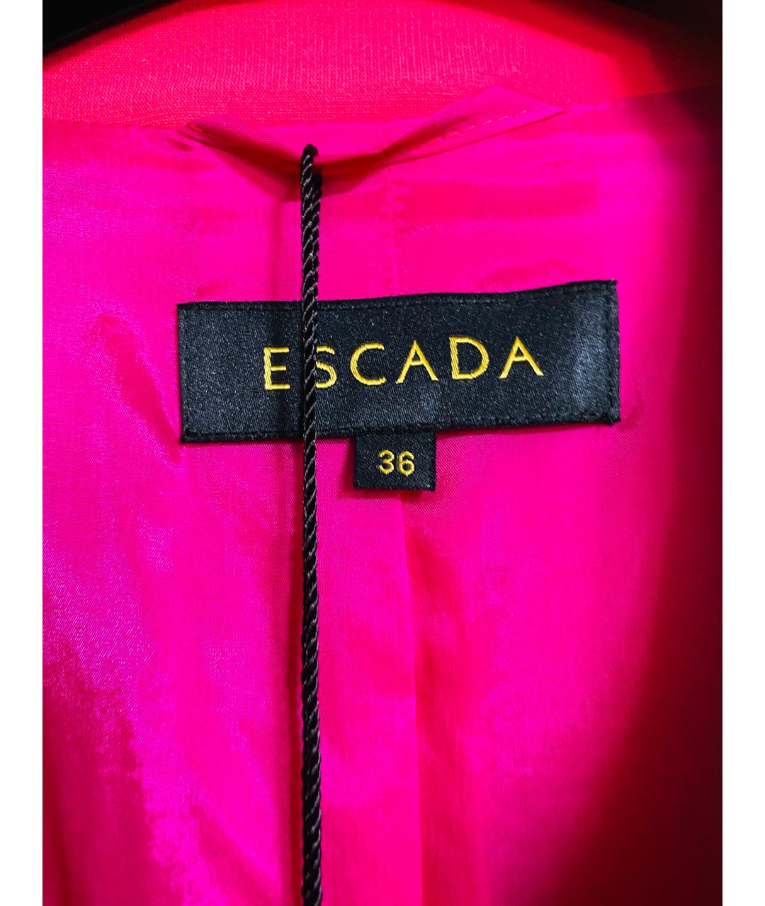 ESCADA Фуксия шелковый костюм с юбками, фото 3