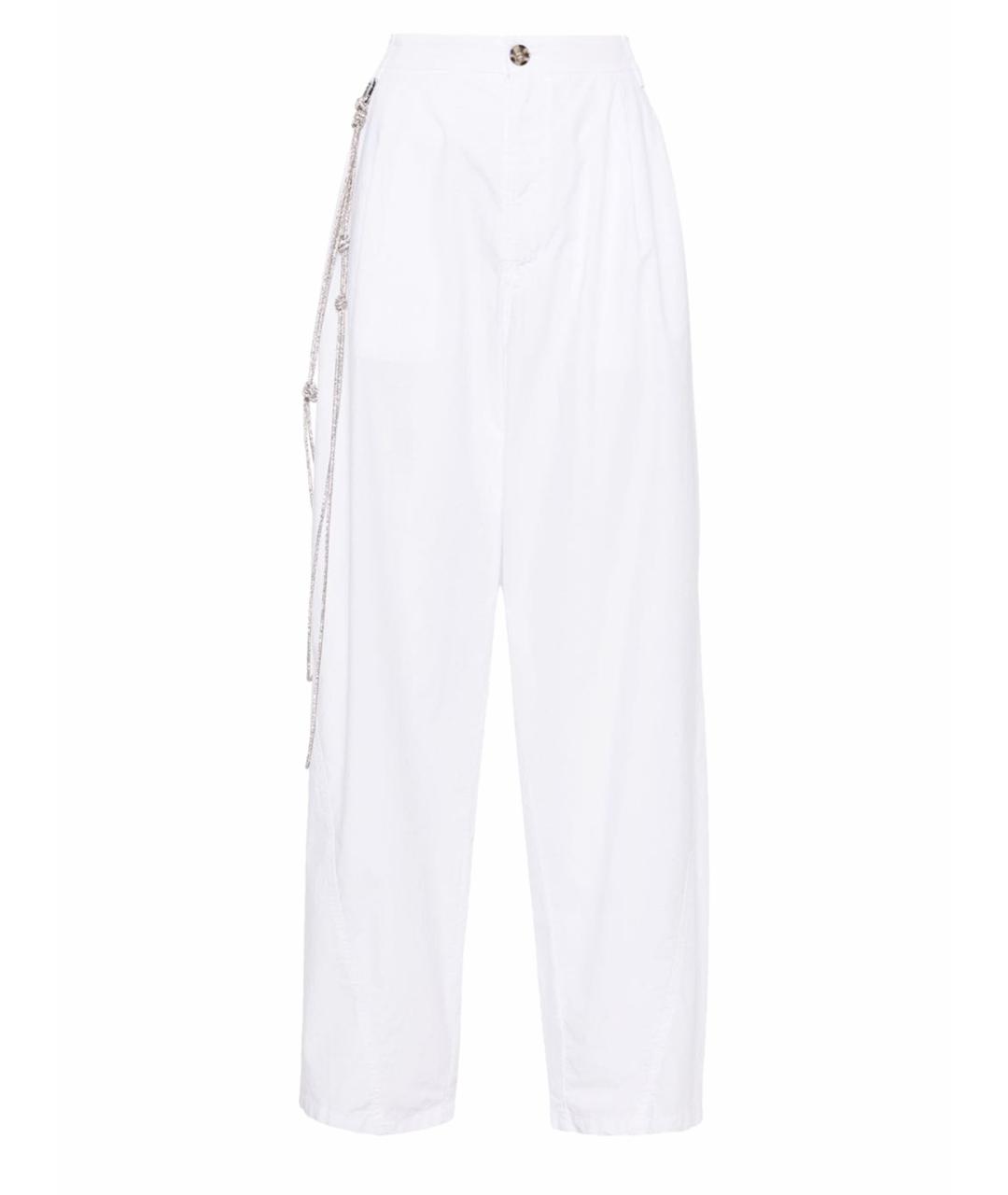 DARKPARK Белые хлопковые брюки широкие, фото 1