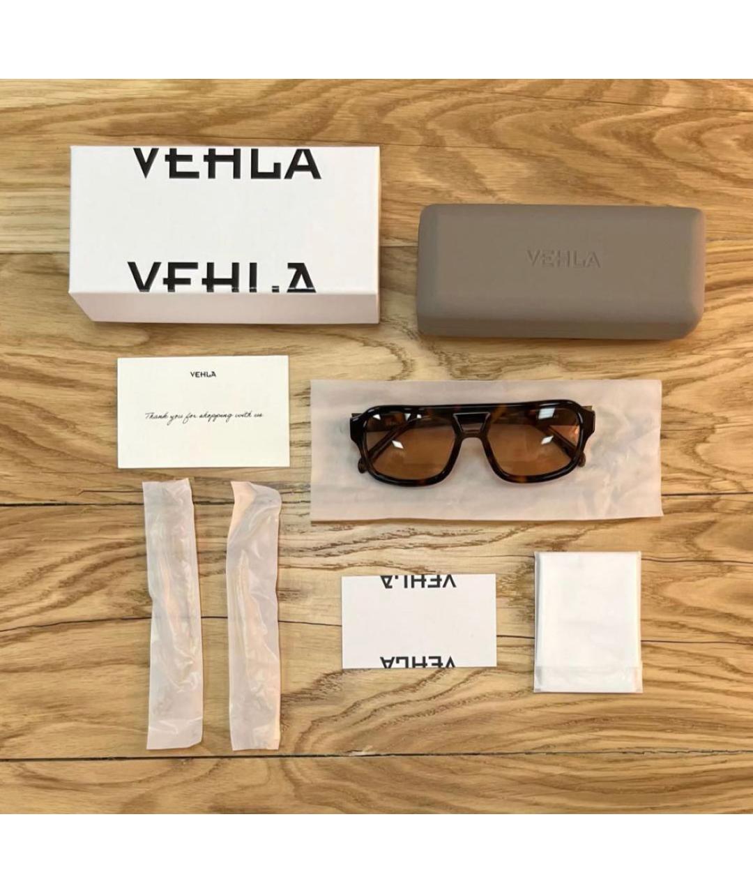 Vehla Коричневые пластиковые солнцезащитные очки, фото 6