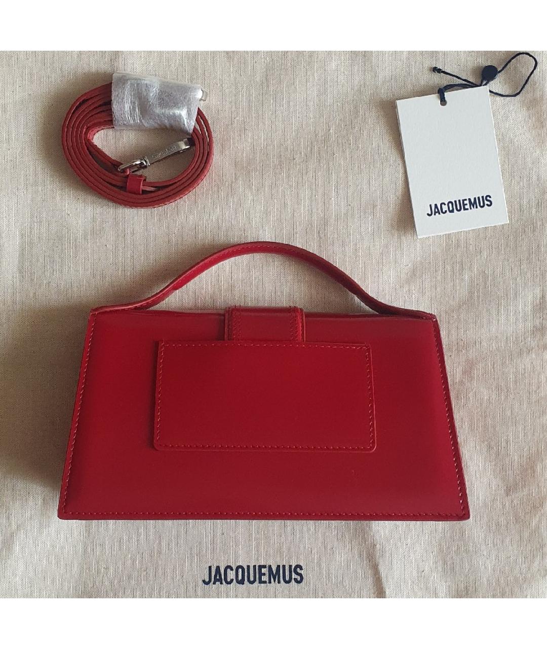 JACQUEMUS Красная сумка через плечо из лакированной кожи, фото 2