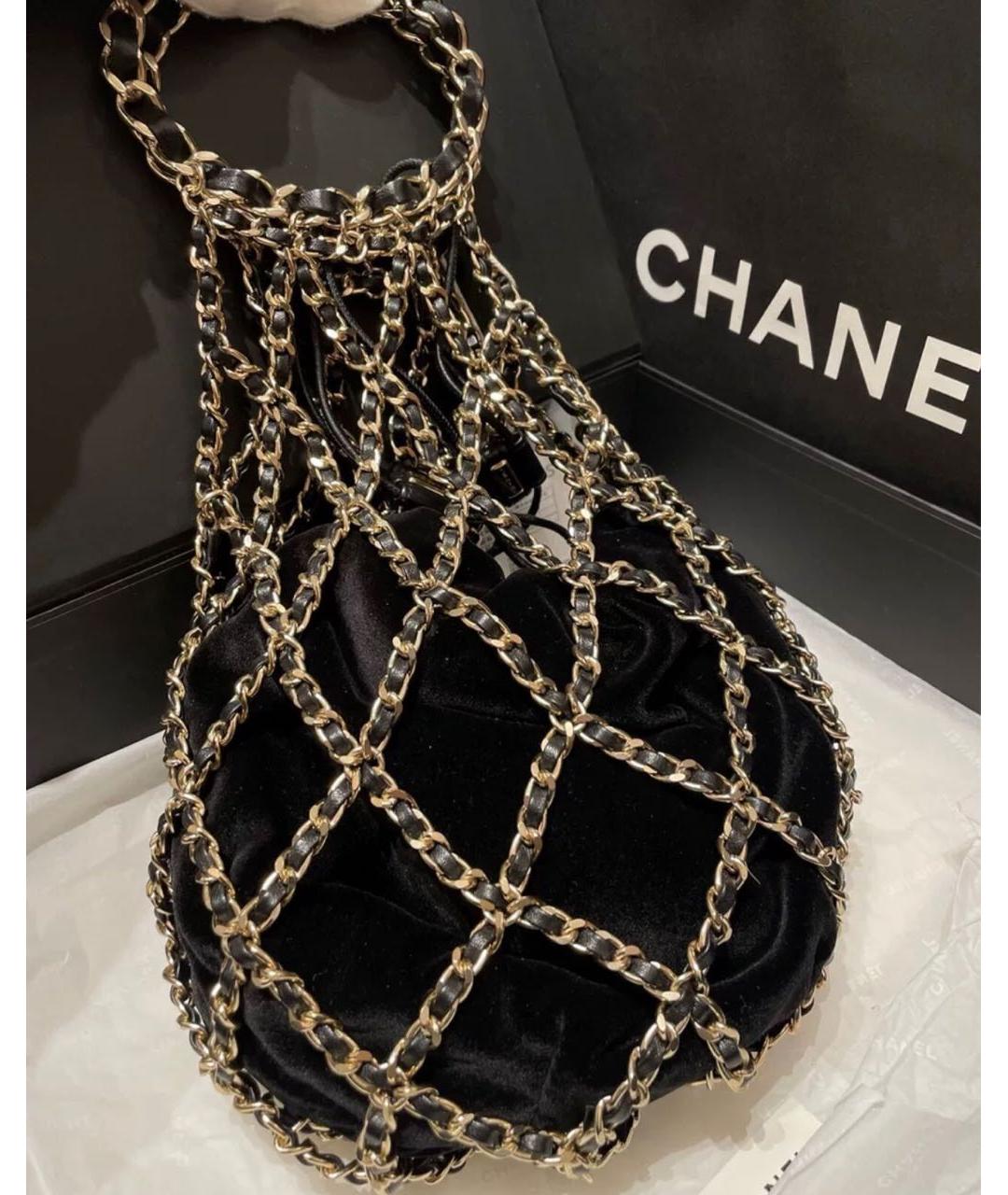 CHANEL PRE-OWNED Черная сумка с короткими ручками, фото 4