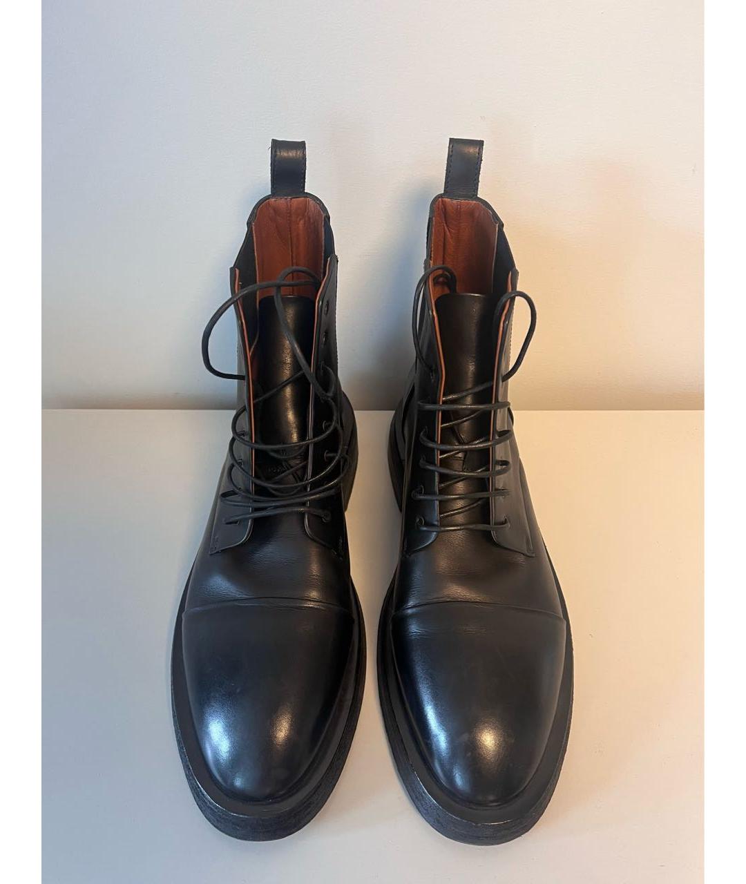 MARSELL Черные кожаные высокие ботинки, фото 2