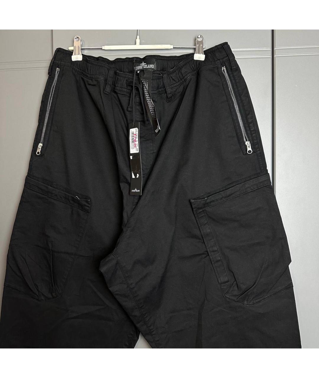 STONE ISLAND SHADOW PROJECT Черные хлопковые повседневные брюки, фото 3