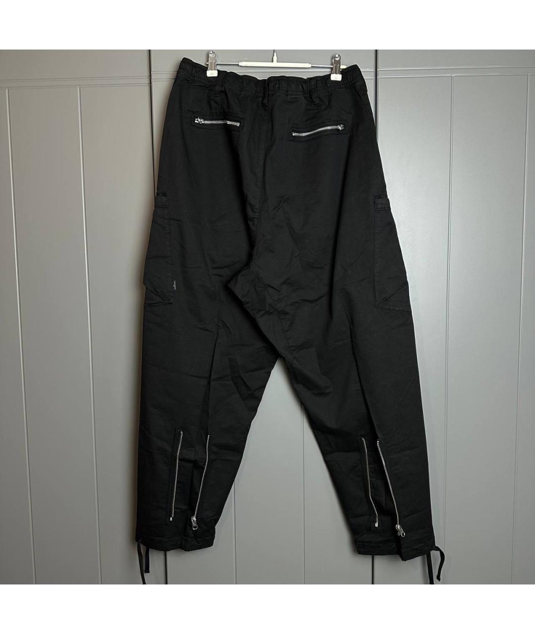 STONE ISLAND SHADOW PROJECT Черные хлопковые повседневные брюки, фото 2