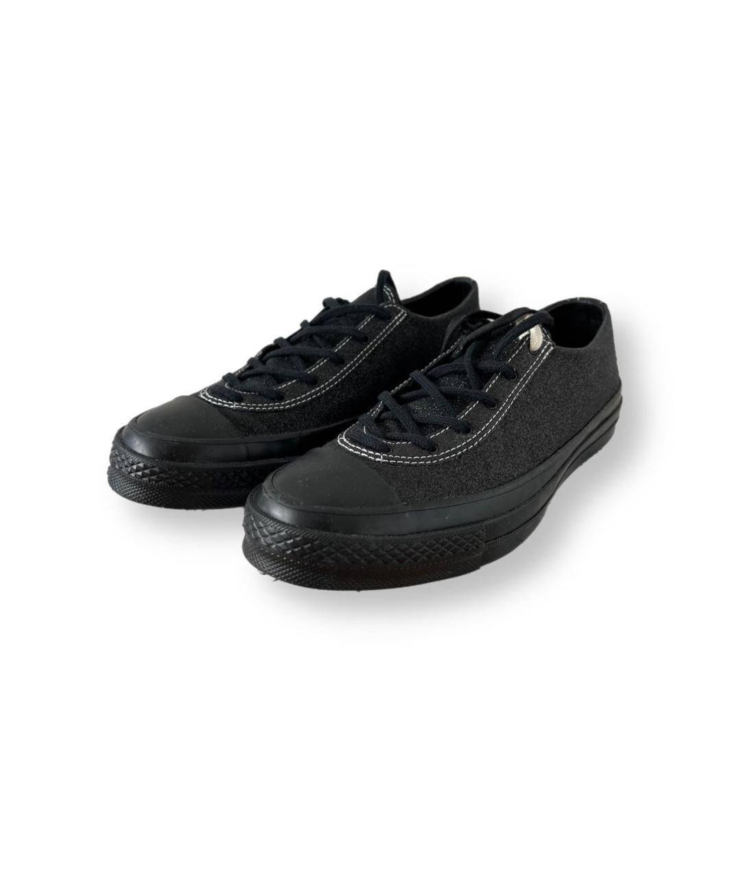 J.W.ANDERSON Черные резиновые низкие кроссовки / кеды, фото 2