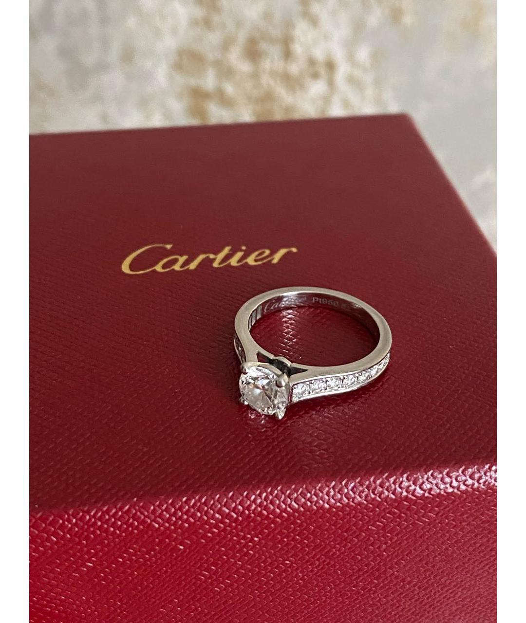 CARTIER Серебряное платиновое кольцо, фото 7