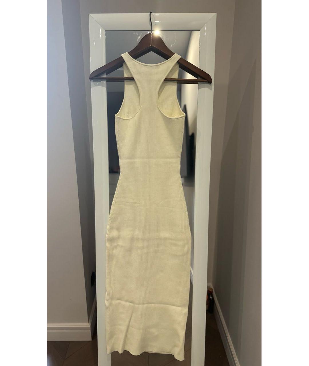 SELF-PORTRAIT Белое вискозное коктейльное платье, фото 3