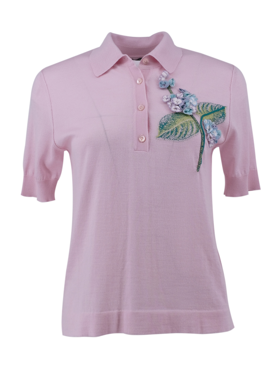 DOLCE&GABBANA Розовая кашемировая футболка, фото 1