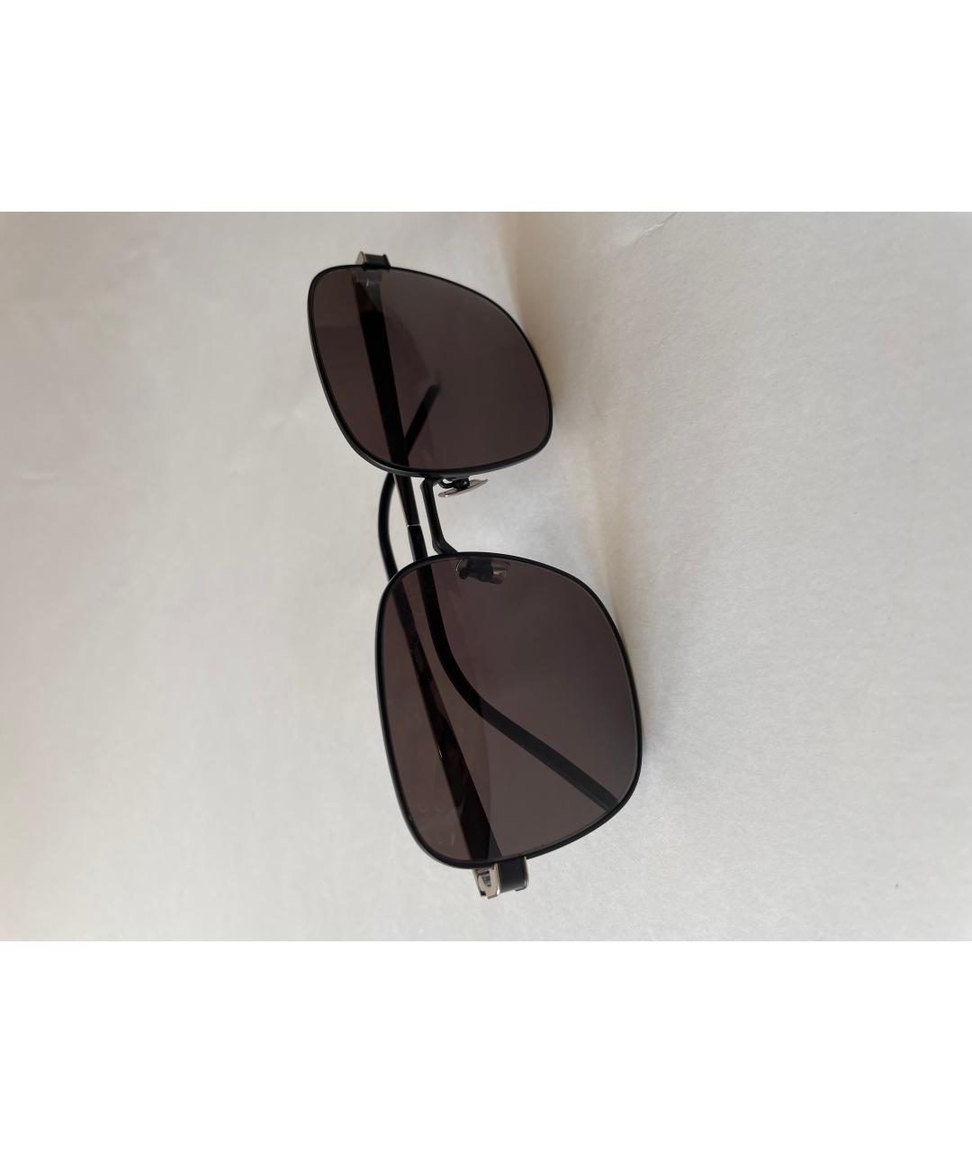SAINT LAURENT Черные пластиковые солнцезащитные очки, фото 8