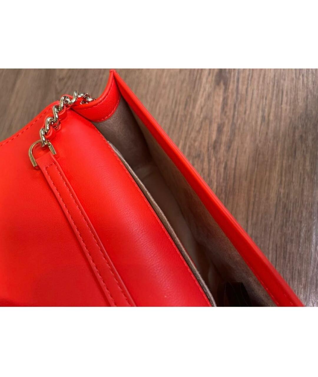 ELISABETTA FRANCHI Красная сумка через плечо из искусственной кожи, фото 4