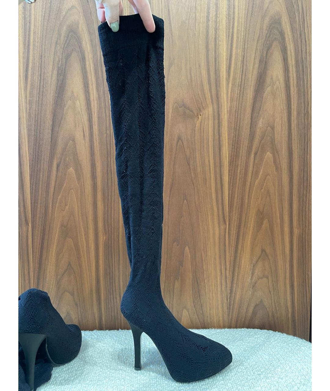 DOLCE&GABBANA Черные текстильные туфли, фото 6