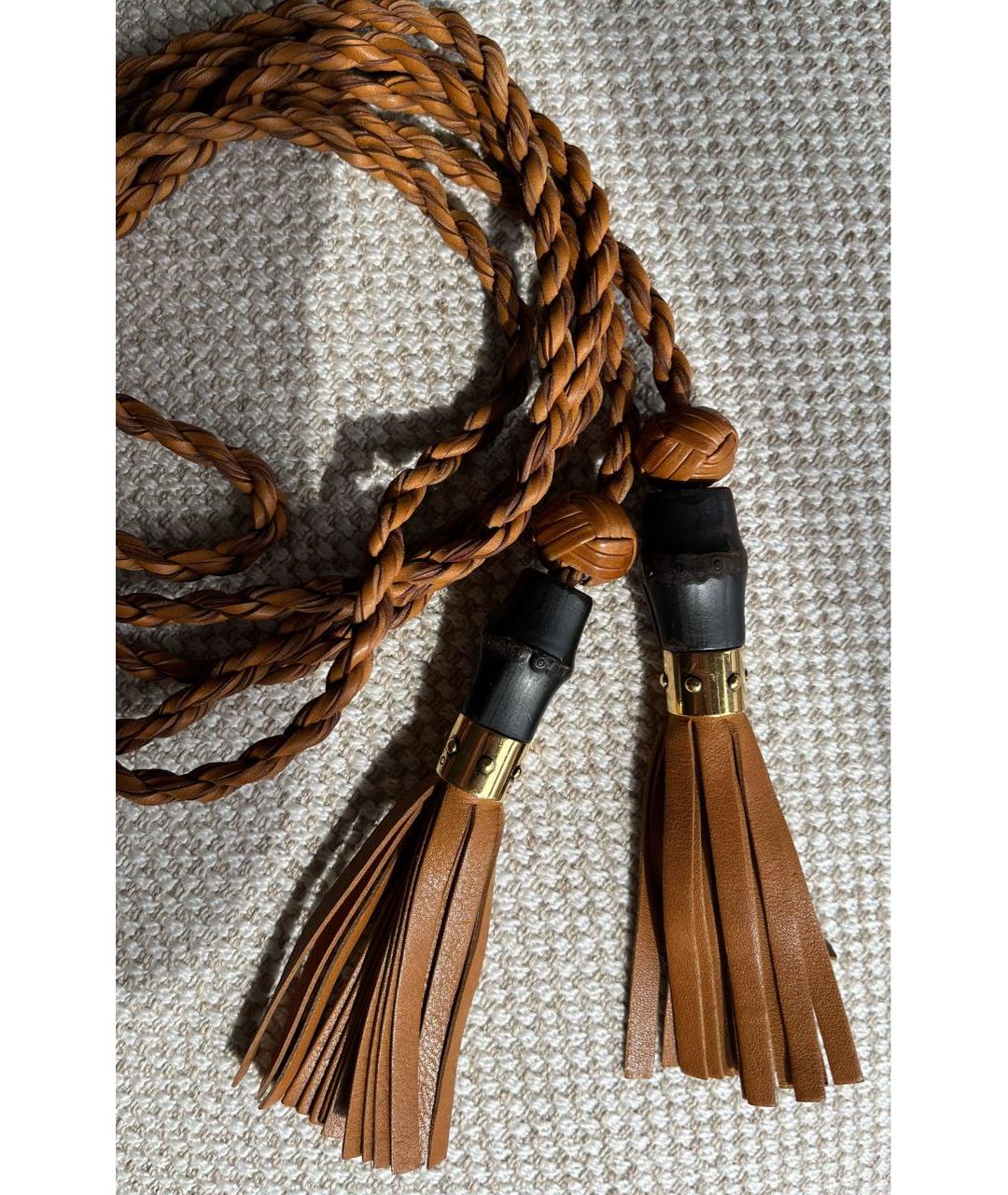 GUCCI Коричневый кожаный ремень, фото 4