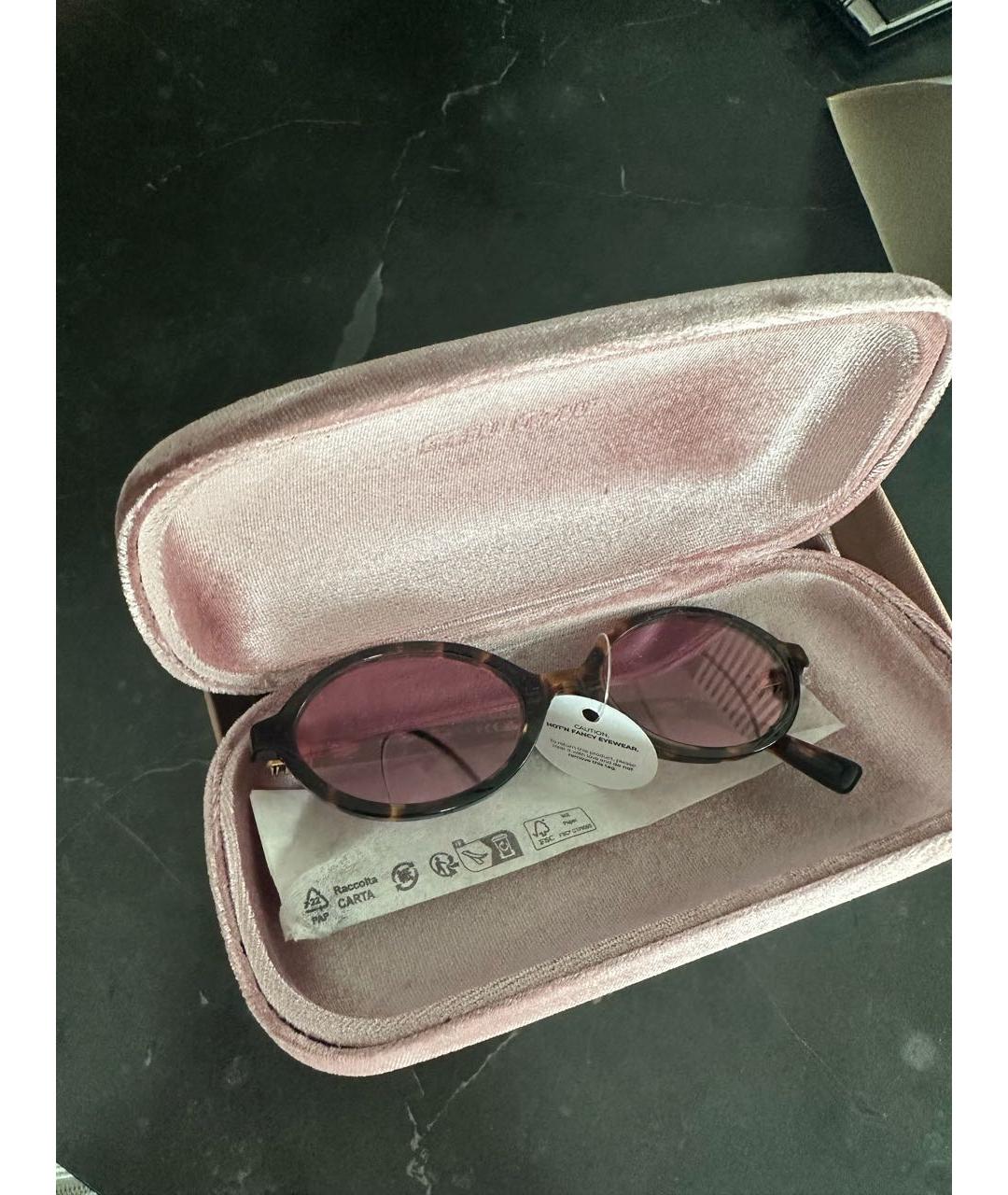 MIU MIU Пластиковые солнцезащитные очки, фото 5